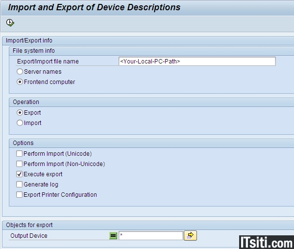 Lock & Unlock SAP Printer